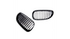 Grill sportowy pojedyncze żeberka Gloss Black  BMW 5 (E60) Sedan (E61) Touring 2003-2010