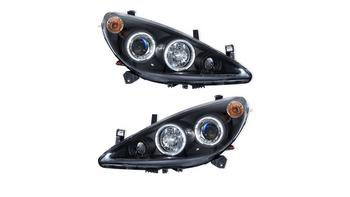 Zestaw Lamp Halogenowych Projector Black PEUGEOT 307 CC SW 2001-obecnie