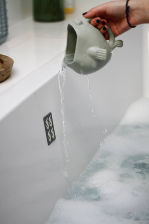 Silikonowy Czerpak Rozdymka Scrunch - Szałwiowy