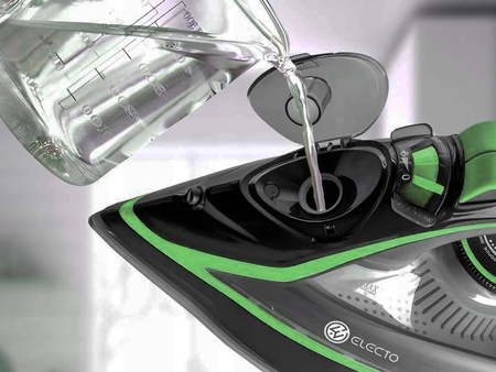 ŻELAZKO PAROWE VAPORE PRO ZIELONE 3000W MOCNE POWŁOKA CERAMICZNA FUNCKJA ANT-DRIP PRASOWANIE W PIONIE BEZ ZAGNIECEŃ DO KAŻDEGO MATERIAŁU
