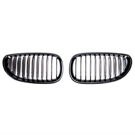GRILL NERKI BMW E60 E61 03-10 SINGLE GLOSSY BLACK