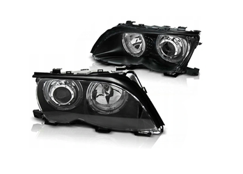 Lampy Bmw E46 01-05 Sedan Ringi Led Black Soczewki