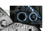 Reflektory lampy przednie Citroen C2 Ringi chrome