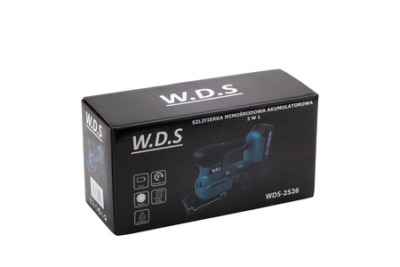 Szlifierka 3W1 mimośrodowa akumulatorowa + akumulator 3Ah + ładowarka WDS2526