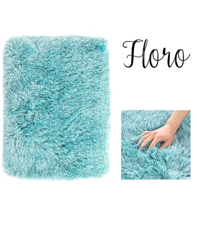 DYWAN FLORO 100 X 150 CM SHAGGY DŁUGI MIĘKKI WŁOS DO SALONU I SYPIALNI