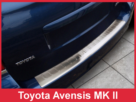 Nakładka na zderzak tylny Toyota Avensis Mk 2 Kombi (Stal)