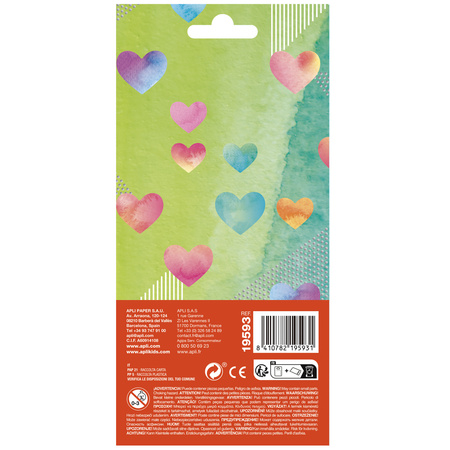 Naklejki holograficzne Apli Kids - Serduszka