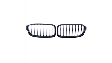 Grill sportowy pojedyncze żeberka Gloss Black BMW 3 F30 F31 2011-2019