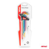Klucze TORX extra długie zestaw imbusy zestaw 9 szt. S2 AMIO-04301