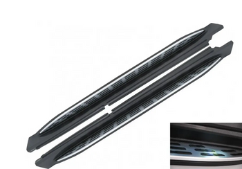 Komplet progów stopnie boczne do Mercedes GLE W167 SUV z podświetleniem LED