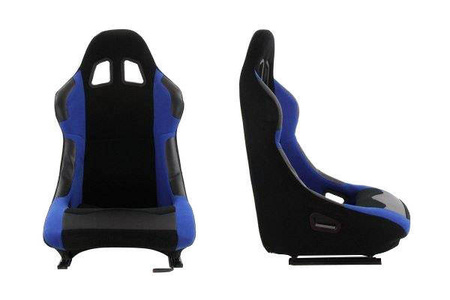 Fotel sportowy MONZA RACE PLUS Welur Blue