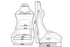 Fotel sportowy Monza Furio Black