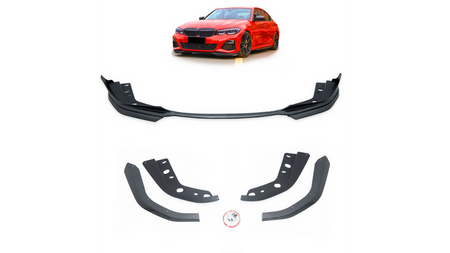 Dokładka przedniego zderzaka Carbon Look BMW 3 G20 G21 przed liftem 2019-obecnie