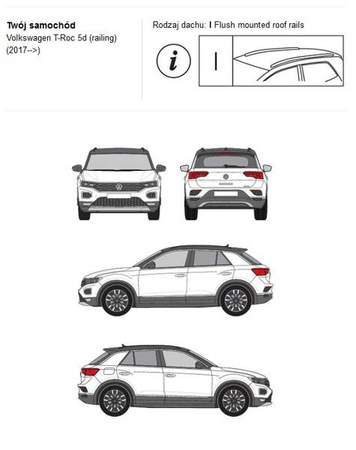 Bagażnik dachowy CRUZ AIRO FUSE DARK VW T-Roc