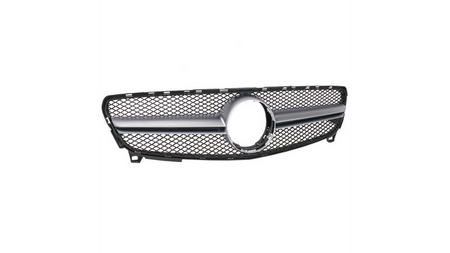 Grill sportowy Matt Silver A-Type MERCEDES A-Class W176 Facelift 2015-2018