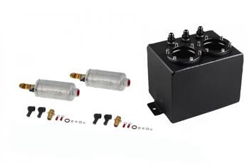 Zbiornik paliwa dodatkowy na 2 pompy (w zestawie) Black