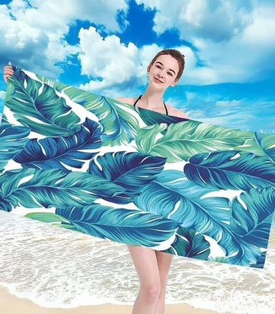 RĘCZNIK PLAŻOWY KĄPIELOWY 100 X 180 CM MIKROFIBRA DUŻY SZYBKOSCHNĄCY MIĘKKI KOLOROWY