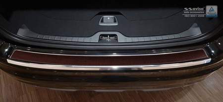 Nakładka na zderzak tylny do Volvo XC60 Carbon+Stal