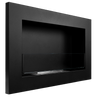 Biokominek 650x400 Slim Czarny z szybą