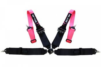 Pasy sportowe SLIDE Quick 4p 2"+3" Pink- Black
