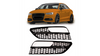 Ramki do halogenów Gloss Black AUDI A3 przed liftem 2013-2016
