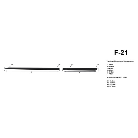 Vw TAIGO  listwy boczne