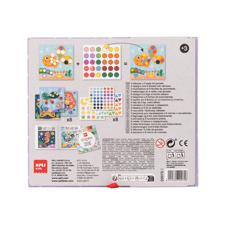 Zestaw z naklejkami geometrycznymi Apli Kids - Ocean