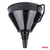 Lejek elastyczny czarny uniwersalny z sitkiem do paliwa cieczy wody 16 cm AMIO-04038