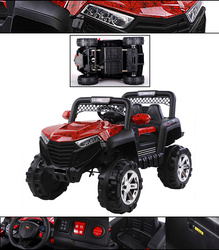 JEEP BUGGY NA AKUMULATOR AUTO TERENOWE SOLIDNE DUŻE 4X4 KLAKSON USB MP3 PILOT