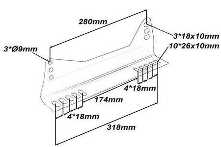 Mocowania Fotela SLIDE uniwersalne