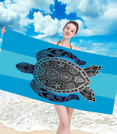 RĘCZNIK PLAŻOWY KĄPIELOWY 100 X 180 CM MIKROFIBRA DUŻY SZYBKOSCHNĄCY MIĘKKI KOLOROWY