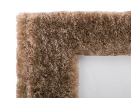 RAMKA NA ZDJĘCIE 21 X 26 CM FUTRZANA DESIGNERSKA REGULOWANA OZDOBNA DO WNĘTRZ