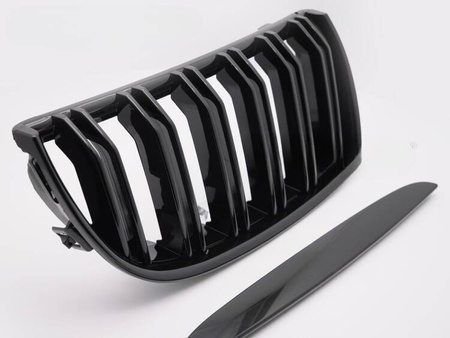 Grill atrapa nerki black połysk do BMW E90 E91 -08