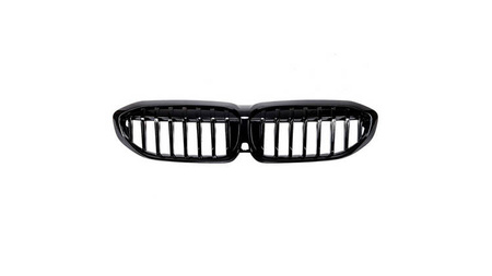 Grill sportowy pojedyncze żeberka Gloss Black BMW 3 G20 G21 przed liftem 2019-2022