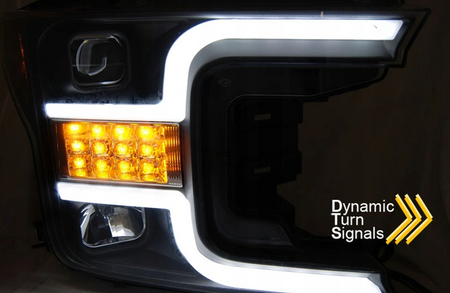 Reflektory Tube Black Seq Do Ford F150 Mk13 17-20