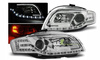 Lampy reflektory Audi A4 B7 04-08 led tube chrome