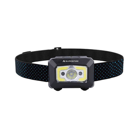Latarka czołowa Superfire X30, 340 lm, USB, 5 trybów, 130 m