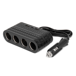 Rozdzielacz gniazda zapalniczki z ładowarką 2x USB-A 1x USB-C 12V 24V 120W 80cm AMIO-04367