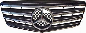 GRILL PRZEDNIE MERCEDES W211 06-09 CHROM/BLACK