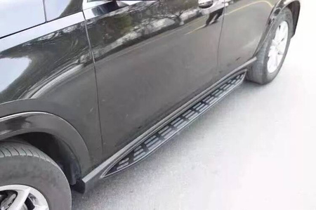 Komplet progów stopnie boczne do Mercedes W167 czarne BLACK LOOK