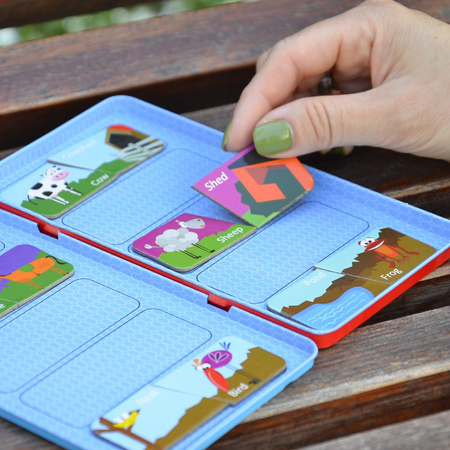 Gra magnetyczna The Purple Cow - Puzzle Zwierzęta i ich domy