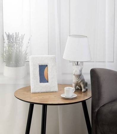 RAMKA NA ZDJĘCIE 21 X 26 CM FUTRZANA DESIGNERSKA REGULOWANA OZDOBNA DO WNĘTRZ