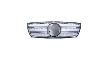 Grill sportowy Chrome & Silver MERCEDES E-Class W210 S210 Facelift 1999-2002