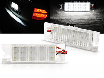 Lampki rejestracji Opel Zafira B/ Astra H/ Corsa D/ Insignia / Vectra C LED Canbus