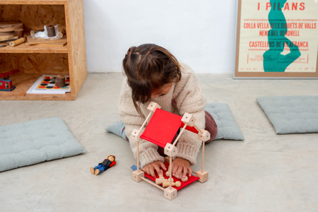 Drewniane klocki konstrukcyjne Mini Trigonos S - 42 el.