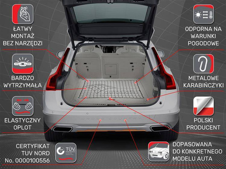 Siatka do bagażnika Volkswagen Golf VI Hatchback 5D 2008-2013