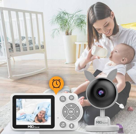 Niania elektroniczna kamera na żywo tryb nocny LCD ZOOM bezprzewodowa