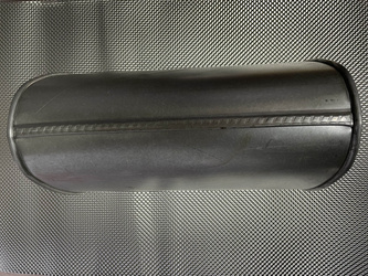 Tłumik przelotowy montażowy ze stali aluminiowanej 2 na 1 z przetłoczeniem - EDEX