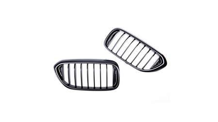 Grill sportowy pojedyncze żeberka Matt Black BMW 5 G30 F90 G31 przed liftem 2017-2020