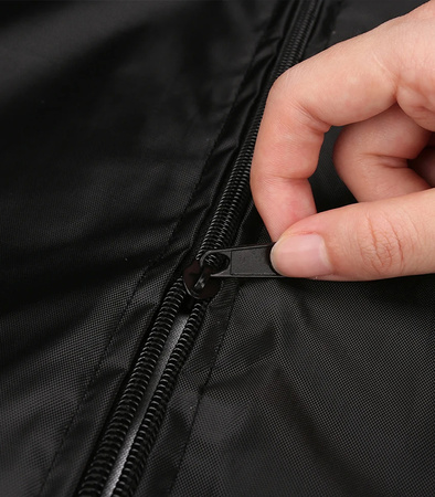 POKROWIEC OSŁONA NA FOTEL WISZĄCY OGRODOWY HUŚTWAKA KOKON 250 X 165 CM WODOODPORNY ŚCIĄGACZ ZAMEK